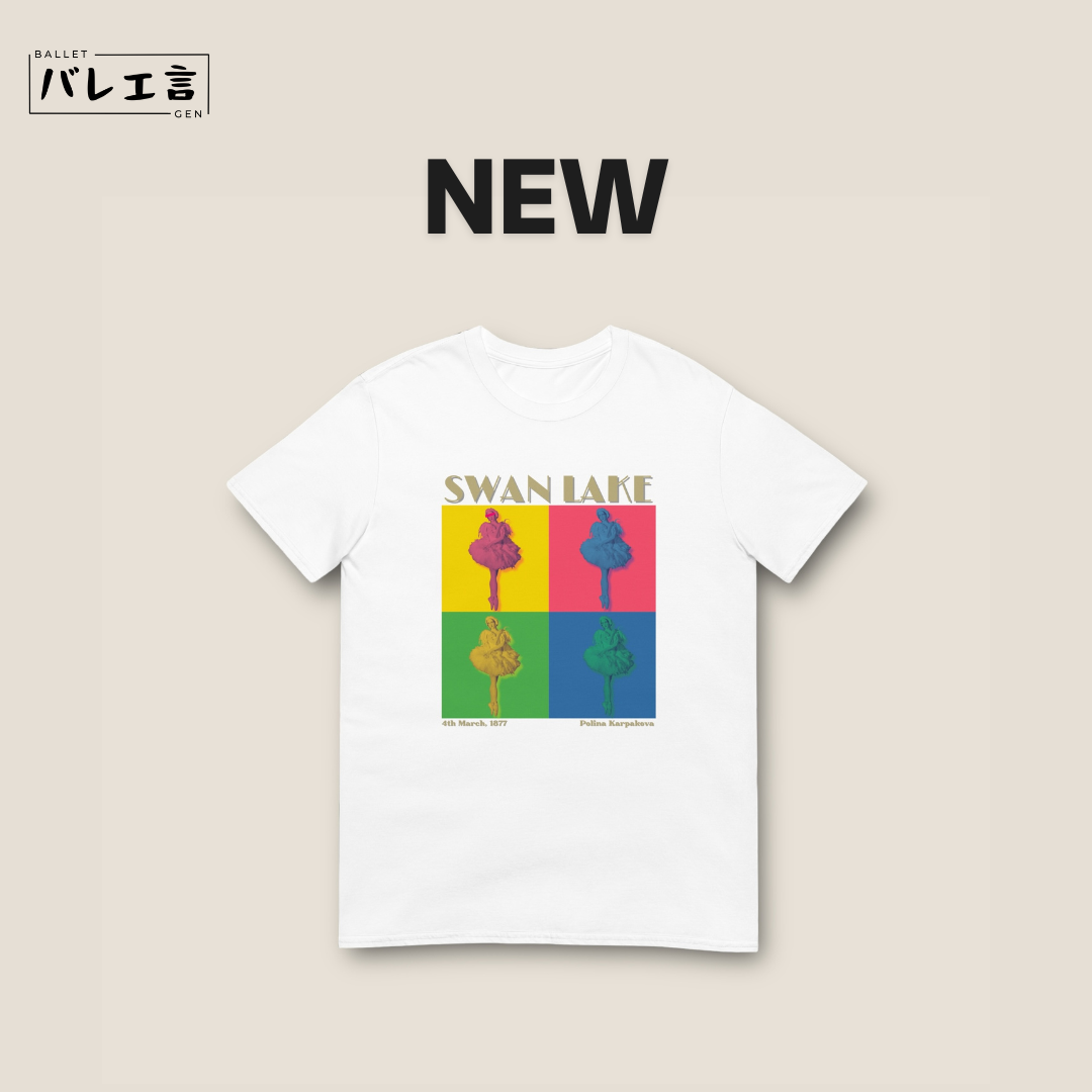「SWAN LAKE」レトロモダンTシャツ