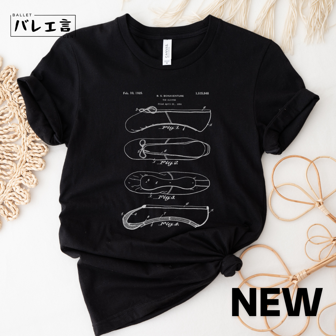 「Origin of Ballet Shoes」クラシックTシャツ