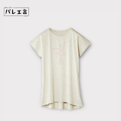 「バレあるリーナ」ワンピースTシャツ